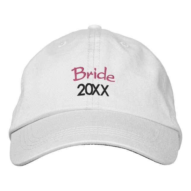 Casquette Brodée Mariée Année en cours 20XX (Devant)