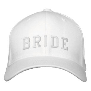 Casquette Brodée Mariée   Bachelorette rose bébé moderne mignonne f
