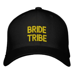 Casquette Brodée Mariée Tribu Or Typographie Enterrement de Vie de