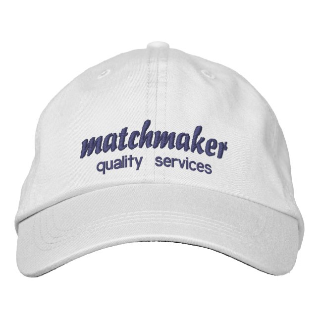 Casquette Brodée matchmaker works with guarantee joke (Devant)