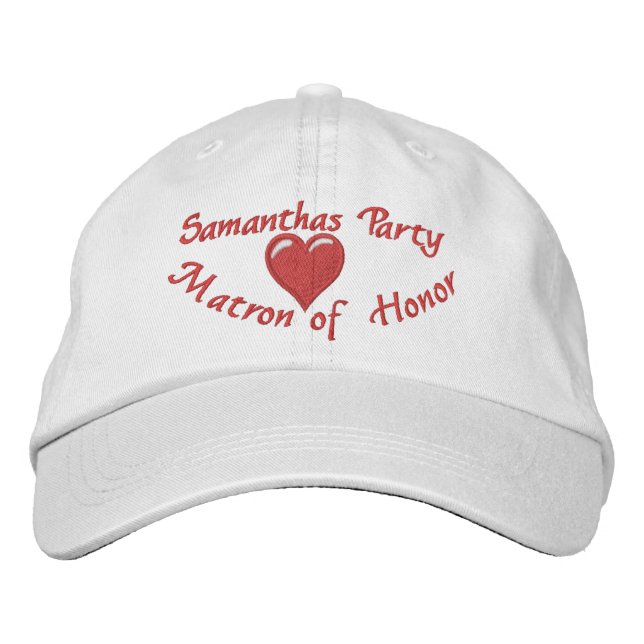 Casquette Brodée Matron d'honneur (Devant)
