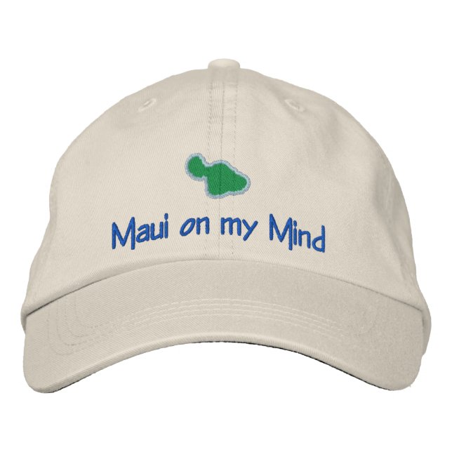 Casquette Brodée MAUI dans mon esprit (Devant)