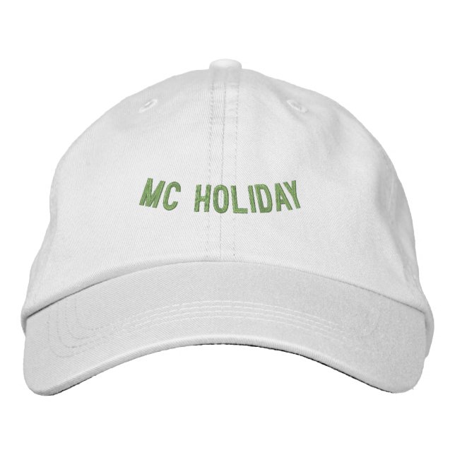 Casquette Brodée MC Fêtes de fin d'année Célébrez la saison hiverna (Devant)