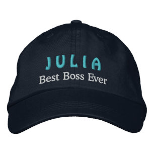 Casquette Brodée Meilleur Boss Nom personnalisé NAVY BLUE