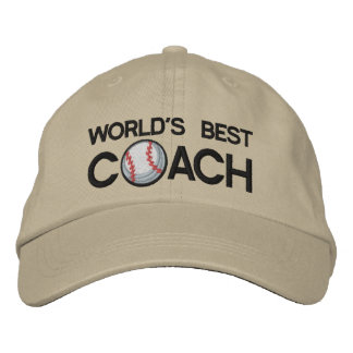 Casquette Brodée Meilleur entraîneur de baseball du monde