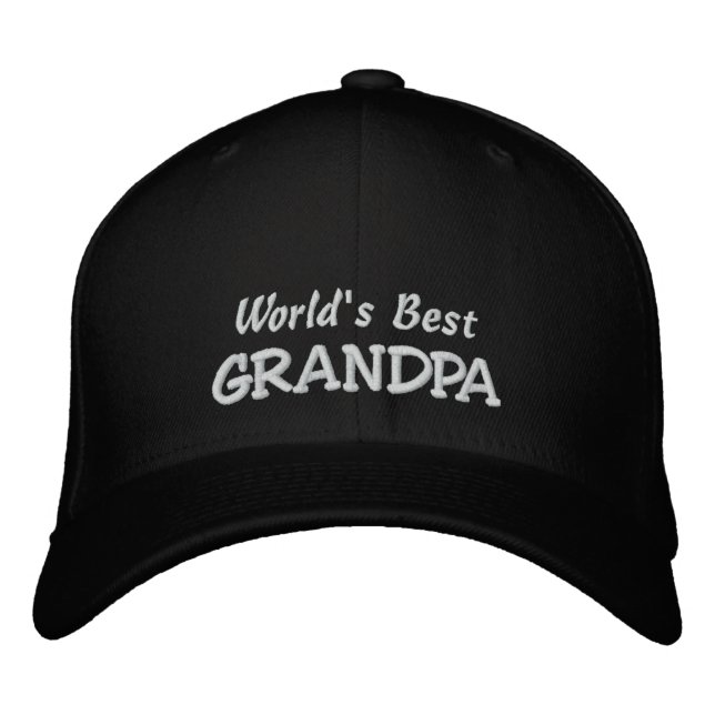 Casquette Brodée Meilleur nom GRANDPA-Personnaliser (Devant)