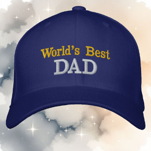 Casquette Brodée Meilleur papa du monde Votre texte N'importe quel 
