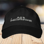 Casquette Brodée Meilleur papa jamais simple Typographie moderne<br><div class="desc">Meilleur papa Une simple typographie.</div>