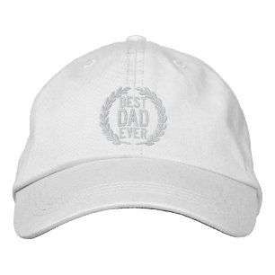 Casquette Brodée Meilleur papa jamais Toute la Broderie Star SuperP