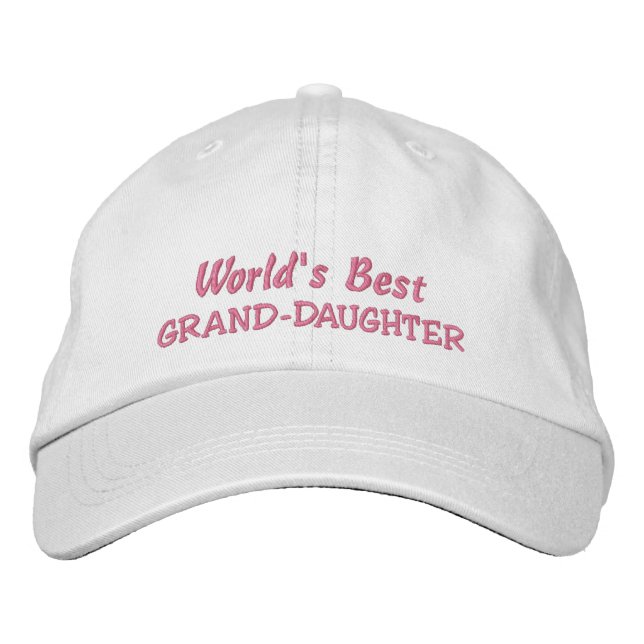 Casquette Brodée Meilleure GRAND-FILLE du monde (Devant)
