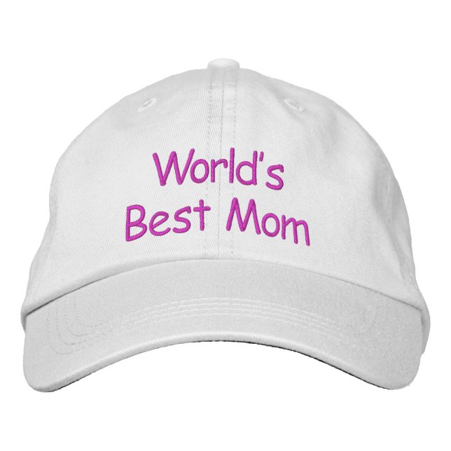 Casquette Brodée Meilleure maman du monde - (Devant)