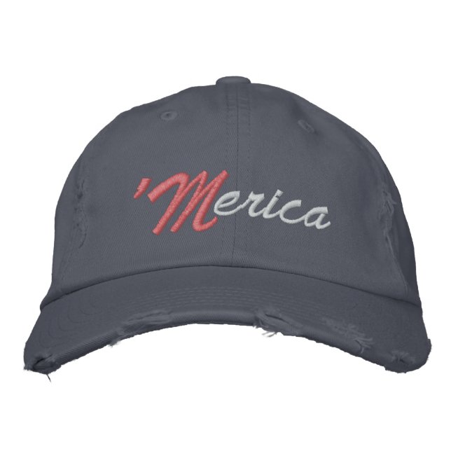 CASQUETTE BRODÉE 'MERICA (Devant)