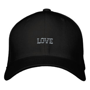 Casquette Brodée Message d'amour Bonnet en laine Flexfit Noir S/M C