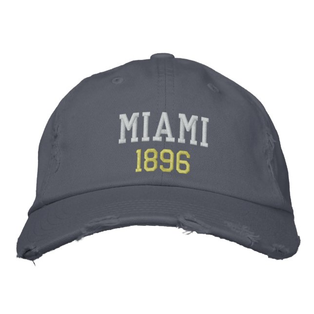 CASQUETTE BRODÉE MIAMI 1896 (Devant)