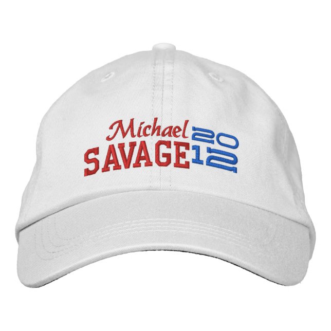 Casquette Brodée Michael Savage Pour Président 2012 (Devant)