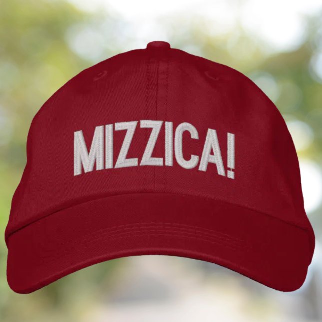 Casquette Brodée Mizzica expression sicilienne drôle (Mizzica! Funny Sicilian Expression - Embroidered Baseball Cap Damn!)