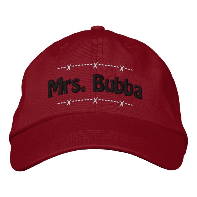 Casquette Brodée Mme Bubba Funny Redneck Surnom (Devant)