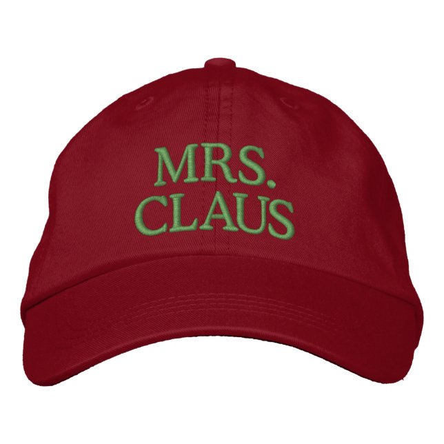 Casquette Brodée Mme Claus (Devant)
