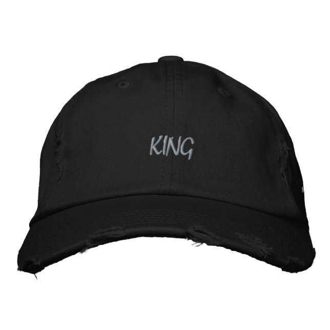 Casquette Brodée Modèle Homme Classic Look King Texte personnalisé  (Devant)