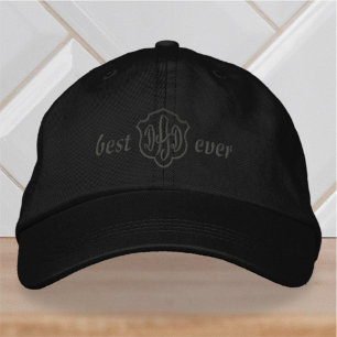 Casquette Brodée Moderne simple Monogramme meilleur papa jamais