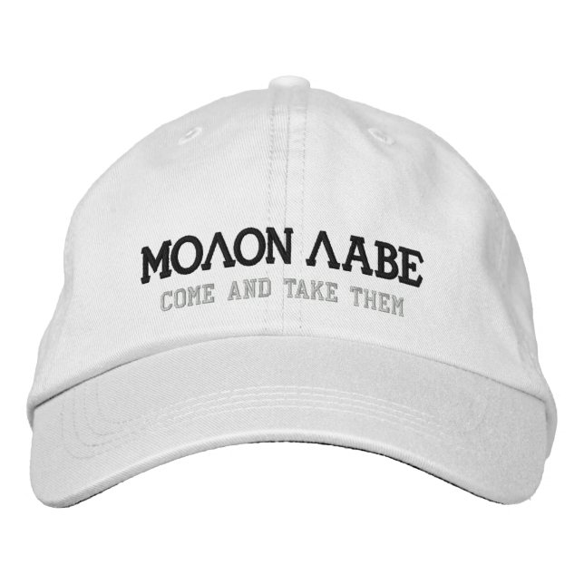 CASQUETTE BRODÉE MOLON LABE (Devant)