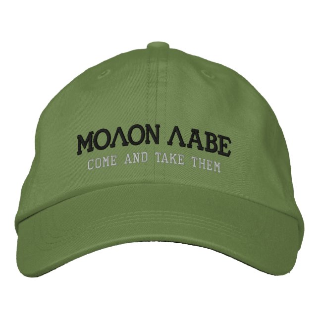 CASQUETTE BRODÉE MOLON LABE (Devant)