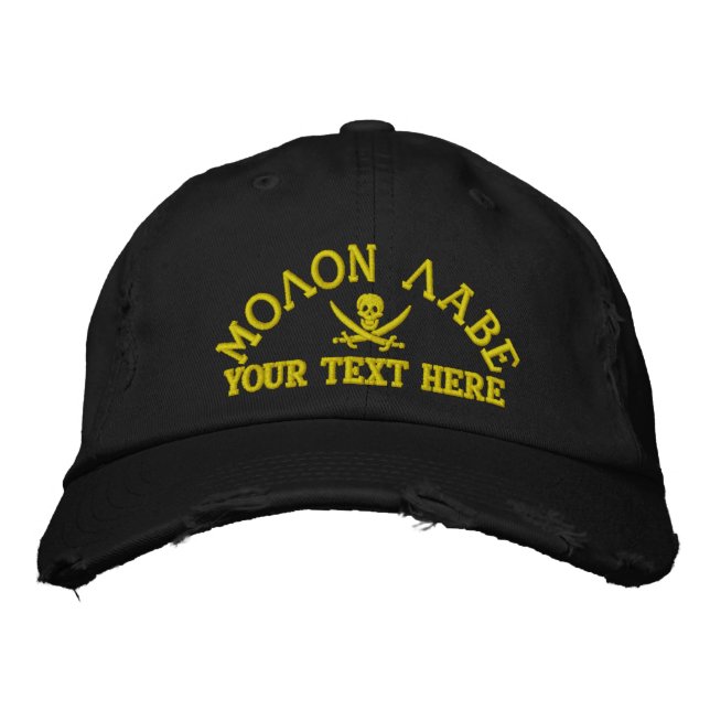Casquette Brodée Molon Labe personnalisée (Devant)