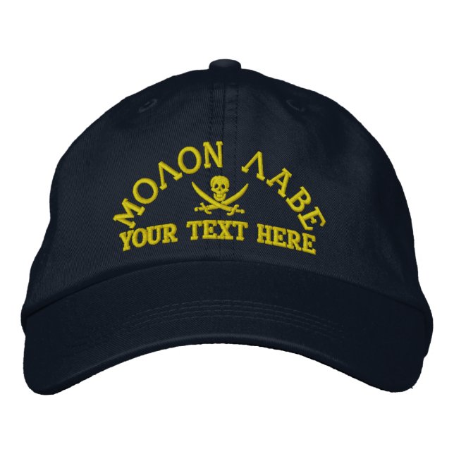 Casquette Brodée Molon Labe personnalisée (Devant)