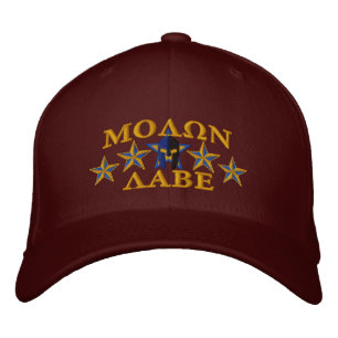 Casquette Brodée Molon Labe Spartan Warrior Cinq étoiles