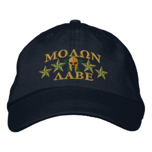 Casquette Brodée Molon Labe Spartan Warrior Cinq étoiles