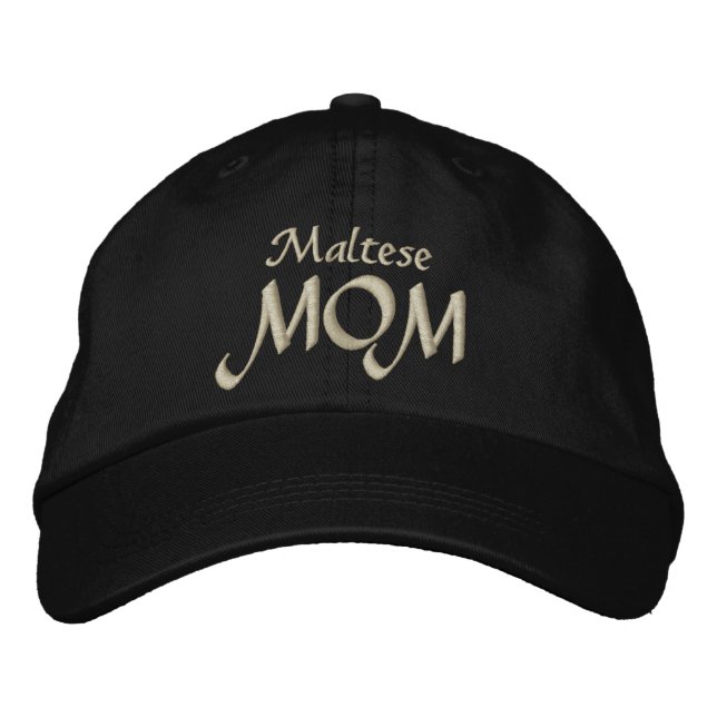 Casquette Brodée MOM maltais (Devant)