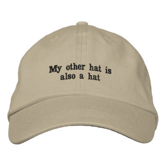 Casquette Brodée Mon autre chapeau Chapeau brodé