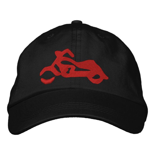 Casquette Brodée Mon casque de moto (Devant)