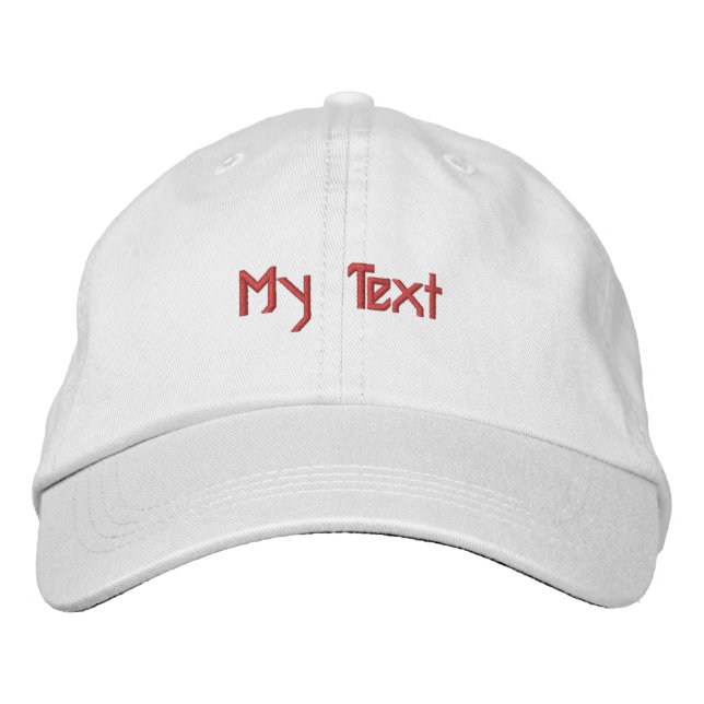 Casquette Brodée Mon texte chapeau attrayant charmant (Devant)