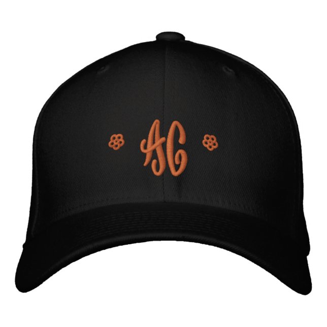 Casquette Brodée Monogramme * AC * (meilleur avec deux lettres) (Devant)