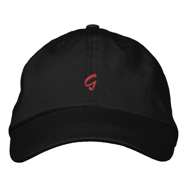 Casquette brodée monogramme avec initiale G majusc (Devant)