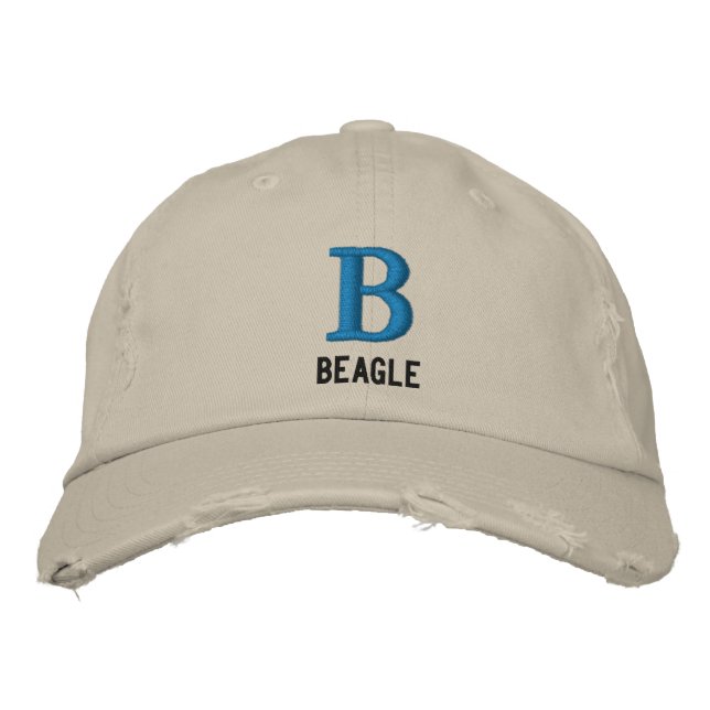 Casquette Brodée Monogramme beagle (Devant)