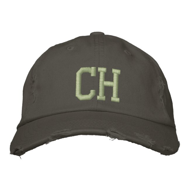 CASQUETTE BRODÉE MONOGRAMME C ET H (Devant)