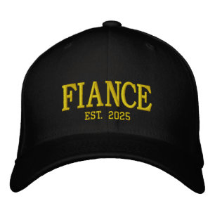 Casquette Brodée Monogramme cadeau Fiançailles jumelé