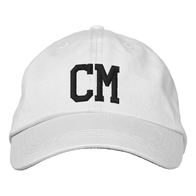 CASQUETTE BRODÉE MONOGRAMME CHAPEAUX CM (Devant)