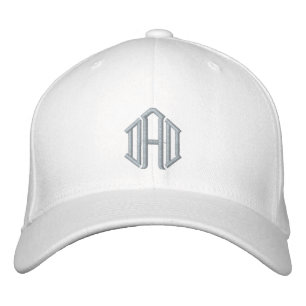 Casquette Brodée Monogramme DAD CHAT VIP BASEBALL Fête des pères Ar