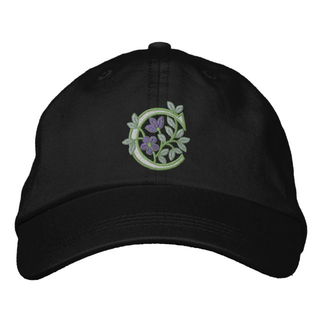 Casquette Brodée Monogramme initial C (Devant)