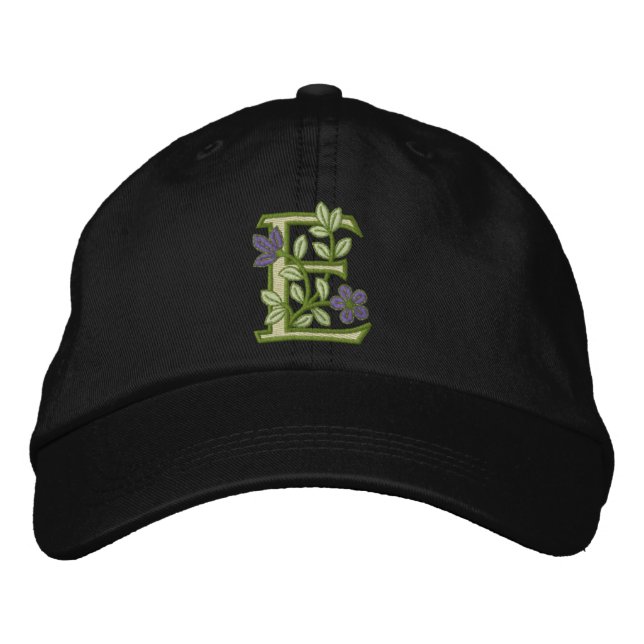 Casquette Brodée Monogramme initial E (Devant)