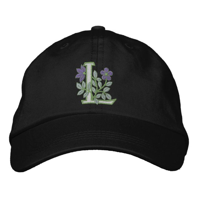 Casquette Brodée Monogramme initial L (Devant)