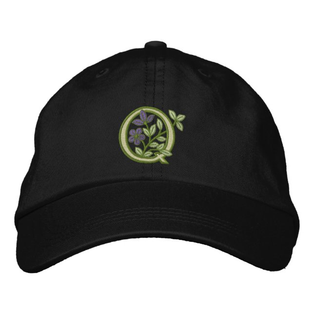 Casquette Brodée Monogramme initial Q (Devant)