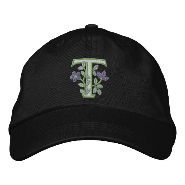 Casquette Brodée Monogramme initial T (Devant)
