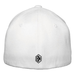 Casquette Brodée Monogramme masculin blanc
