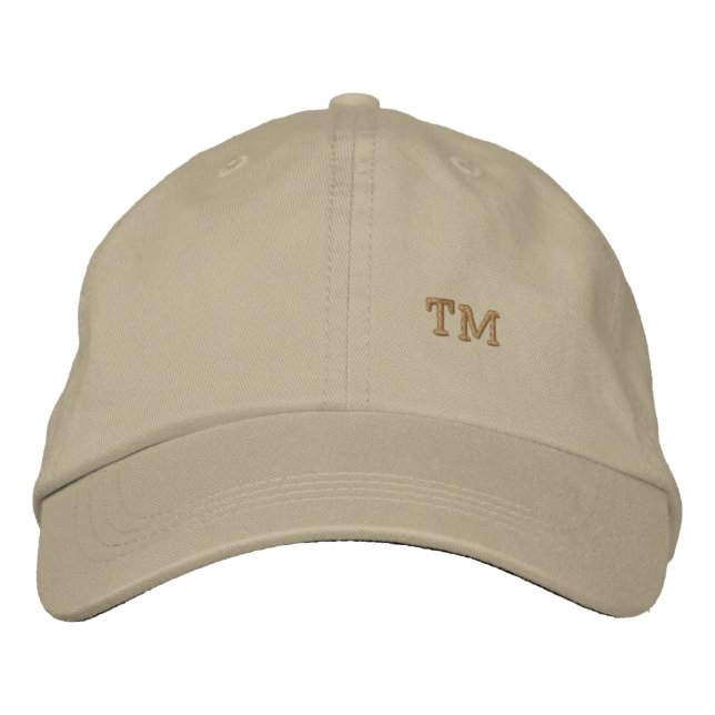 Casquette Brodée Monogramme personnalisé (Devant)