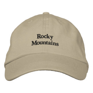 Casquette Brodée Montagnes Rocheuses — Chapeau Brodé