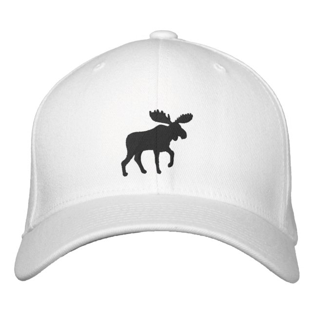 Casquette Brodée Moose Silhouette Wild Animal Wilderness Explorer (Devant)